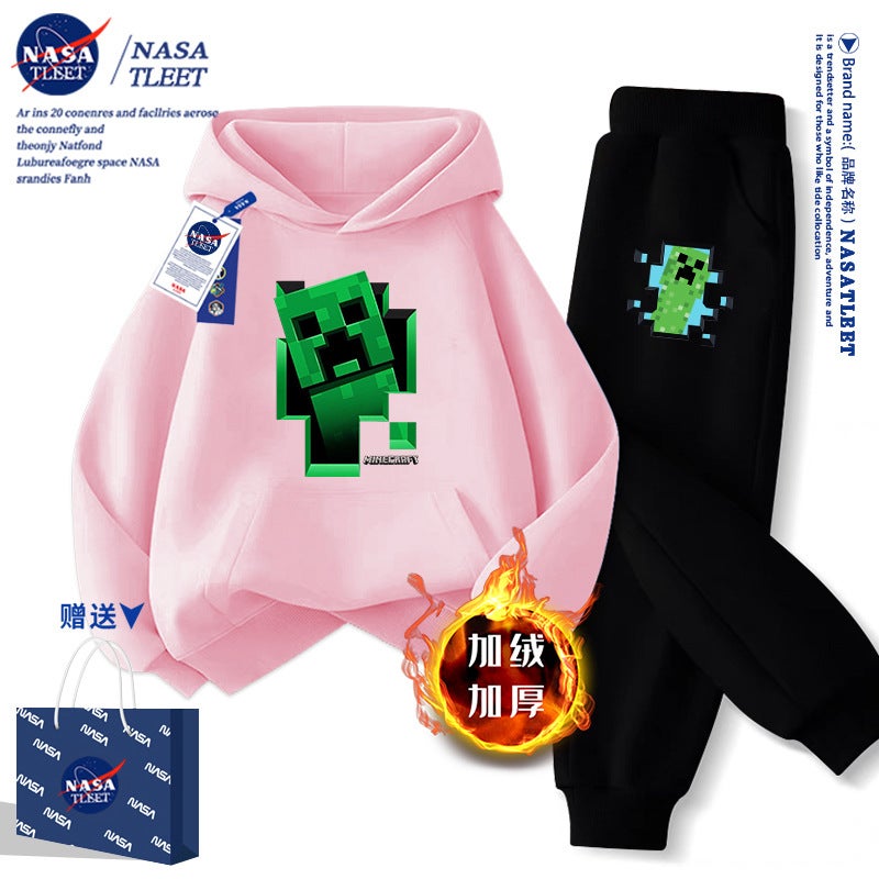 Nasa Joint New Cartoon Game My World Coeur Fear Casual Jacket Hooded Pullover Student Wei Yi Tide - Image 1