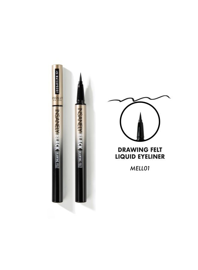 Absolute New York Insanely Black Micro Angled Liquid Eyeliner - Image 2