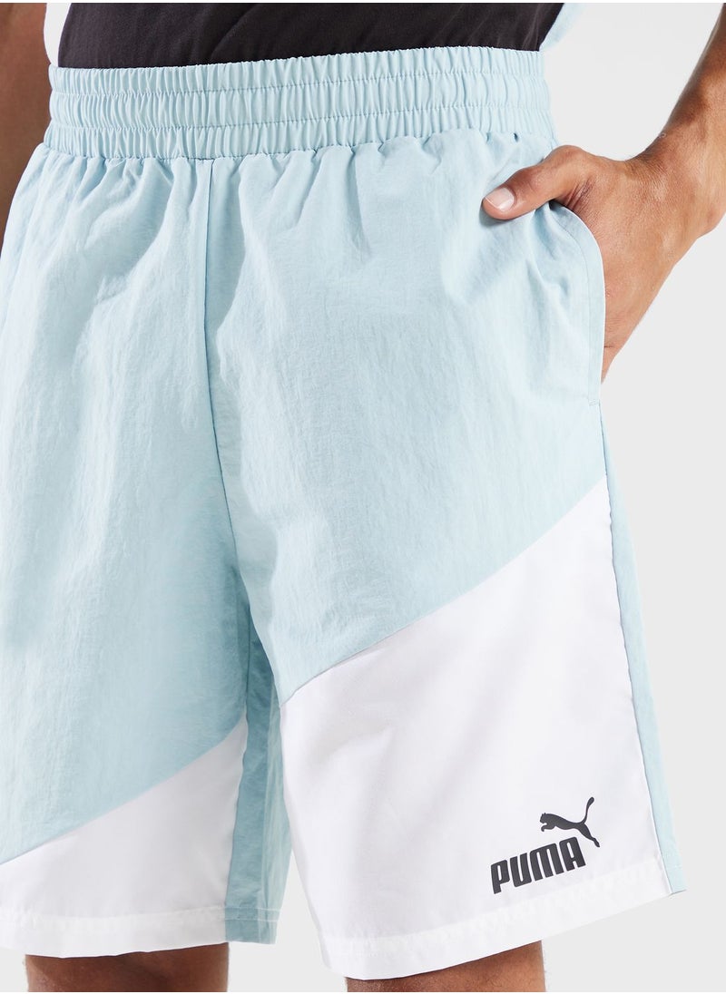 PUMA - 8" Power Colorblock Woven Shorts - Image 1