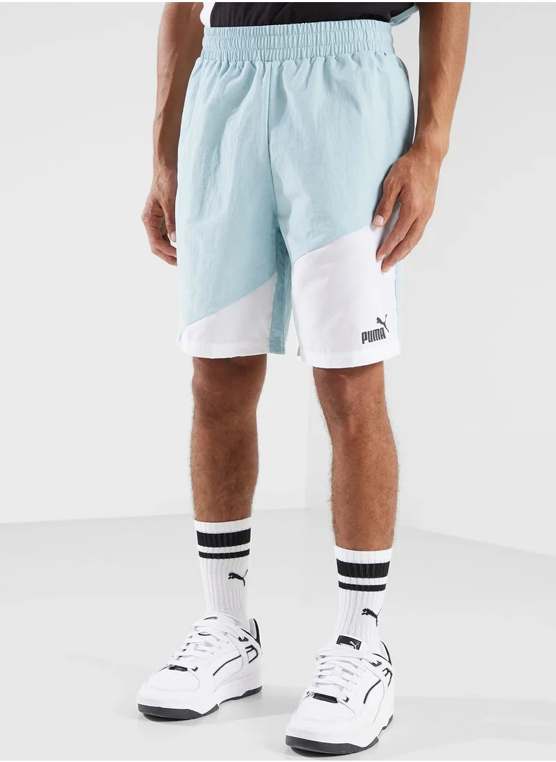 PUMA 8" Power Colorblock Woven Shorts