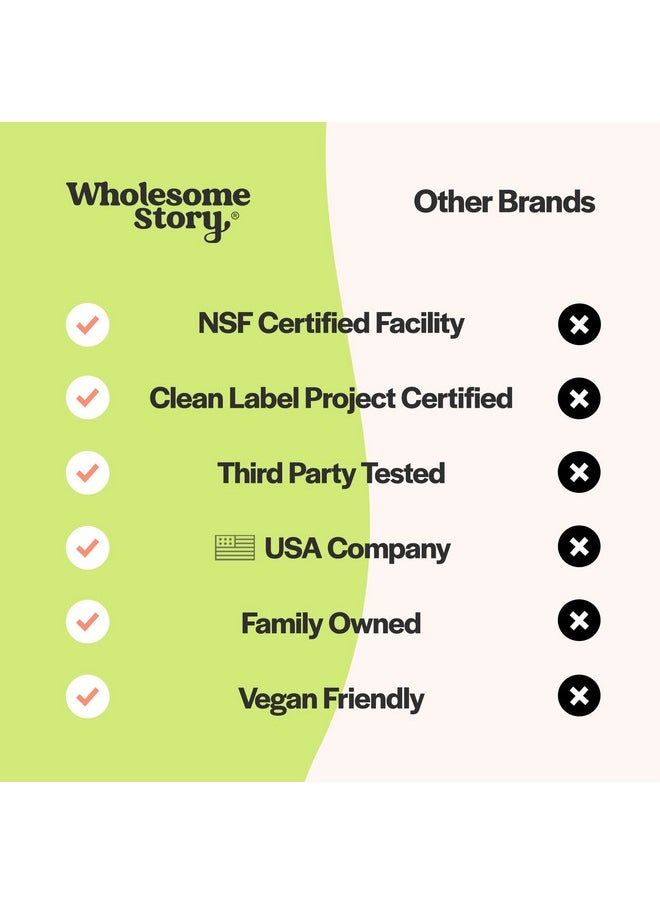 Wholesome Story - Organic Spearmint Capsules; Great Alternative To Spearmint Tea; 1000Mg Spearmint Leaf Powder; Supports Hormones Cognition Gut Immune System Pcos; 30Day Supply; 90 Spearmint Supplements - Image 1