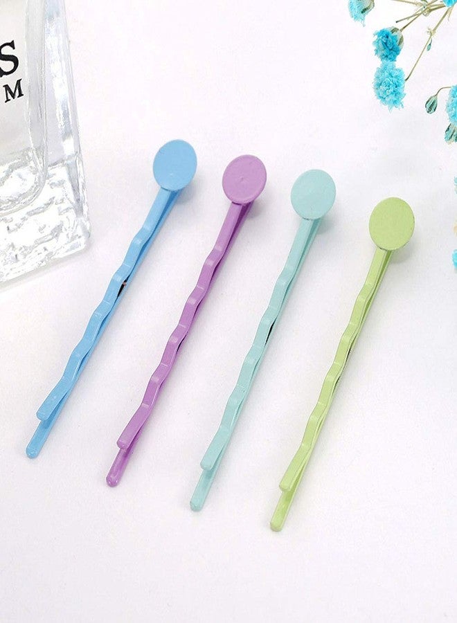 Luzen 80Pcs Bright Color Bobby Pins Cute DIY Hair Bob Pins Wave Clips Decorative Hair Pin Accesories for Lady Women Girls, 56MM - Image 3