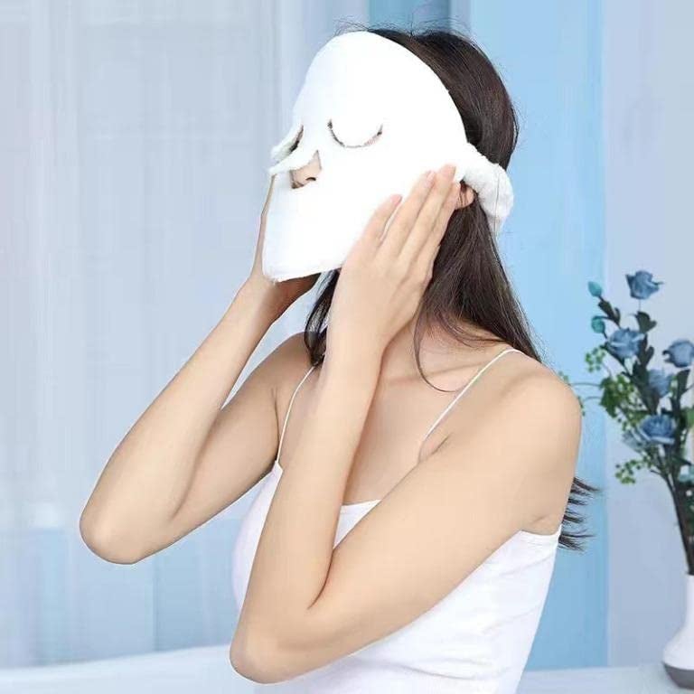 Zyomatiq Zyomatiq Reusable Spa Face Towels ColdHot Compress Mask for WomenAnd Girls Facial Steamer Heating EyeFacial Towel for Anti Aging Moisturizing and Hydrating Facial Beauty Salon Skin Care - Image 1