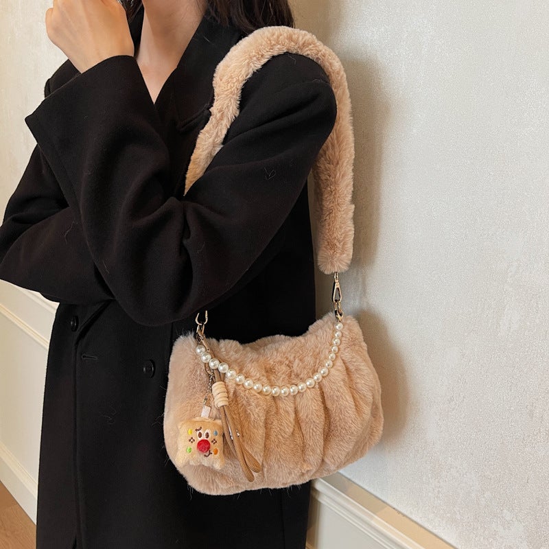 Women's Plush Shoulder Bag - Image 1