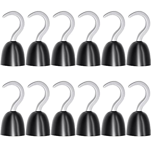 Haconba 12 Pieces Pirate Hooks Captain Hook Plastic Hand Hook for Halloween Decoration Pirate Theme Party Costume Accessory Cosplay Party Supplies - Image 1