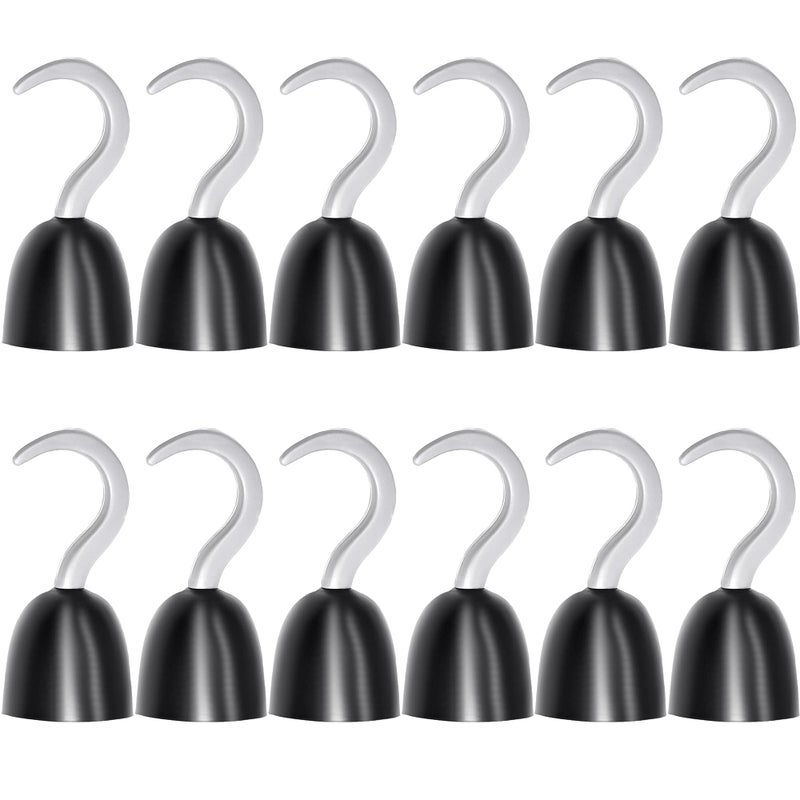 Haconba 12 Pieces Pirate Hooks Captain Hook Plastic Hand Hook for Halloween Decoration Pirate Theme Party Costume Accessory Cosplay Party Supplies - Image 2
