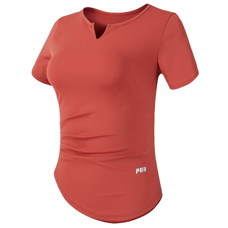 عبر الحدود الرياضة المرنة قصيرة الأكمام النساء V-Neck ضيقة التركيب التجفيف السريع تي شيرت تشغيل التدريب اللياقة البدنية أعلى رقيقة اليوغا ارتداء - Image 3
