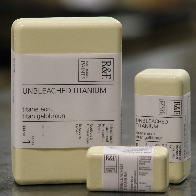 R&F Artist Encaustic Paint, Unbleached Titanium, 40 ml - Image 3