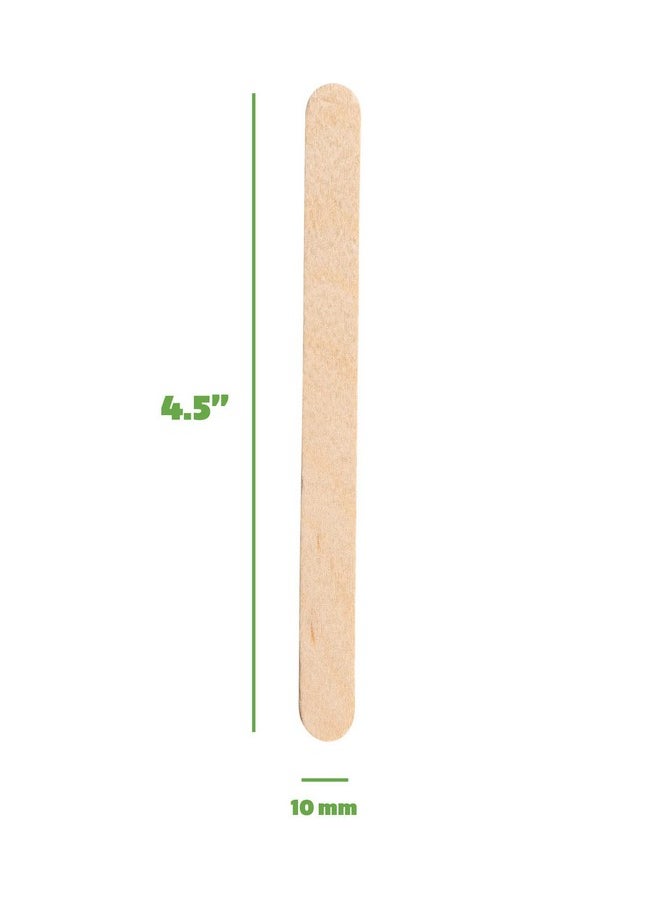 Comfy Package - [1000 Count] 4.5 Inch Wooden Multi-Purpose Popsicle Sticks For Crafts, Ice, Ice Cream, Waxing, And Tongue Depressor Wood Sticks - Image 1