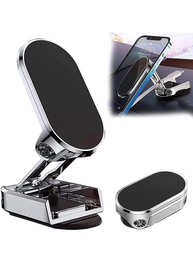 PROMASS Phone Holder for Car, [6 Strong Magnets ] Car Magnetic Phone Holder, [ 360° Rotation ] Universal Dashboard Car Mount Compatible with iPhone, Samsung, LG, GPS, Mini Tablet and More (Black) - Image 1