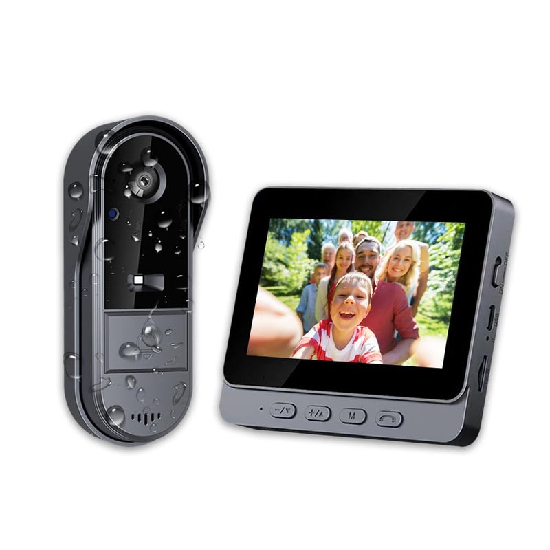 TKMARS Doorbell Camera Wireless No Subscription Waterproof IP65 Door Bell with Screen No AppWiFi Needed1080P Video Intercom 2Way Talk170 View AngleNight Vision for HomeApartmentSeniors - Image 2