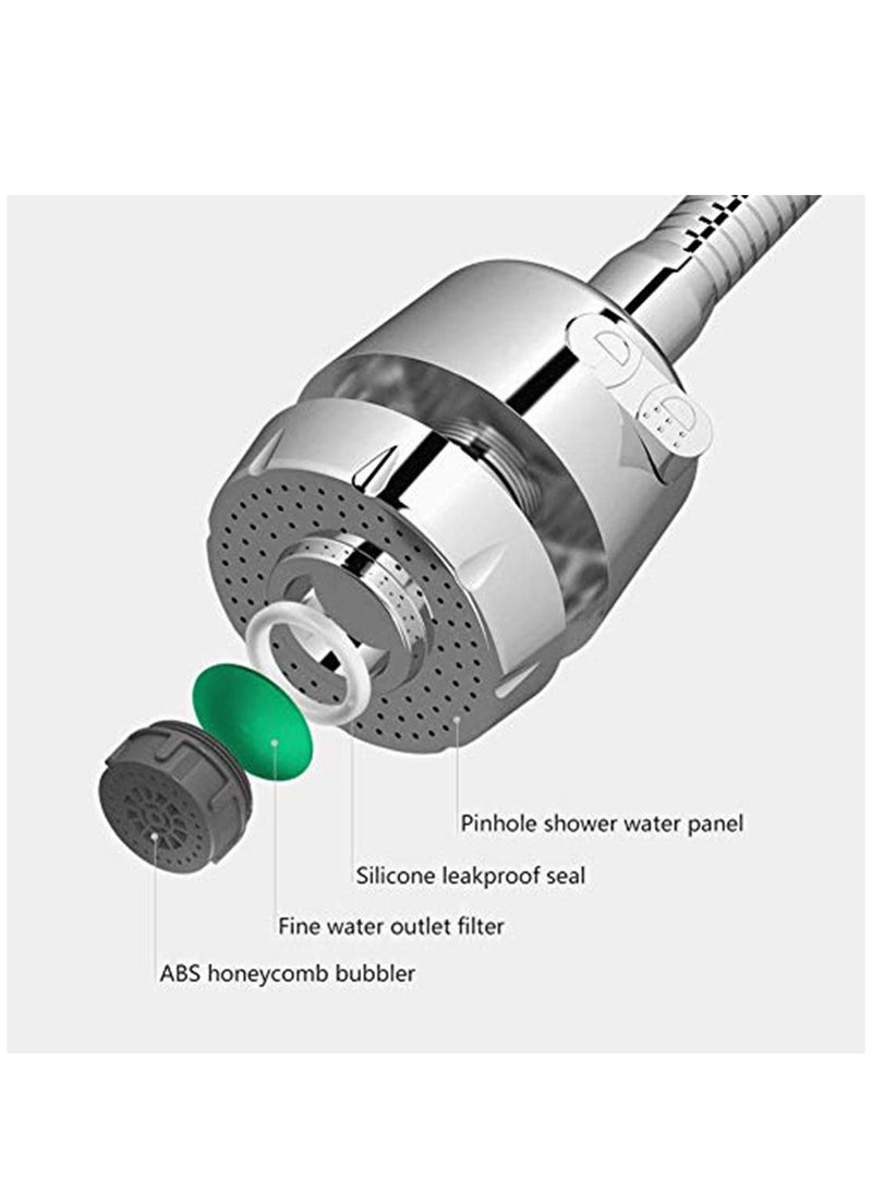 SYOSI 360 Rotating Faucet Sprayer, Kitchen Faucet Accessories Booster Shower Household Faucet Water Splash Filter Kitchen Sink Filter Water Saver Nozzle - Image 4