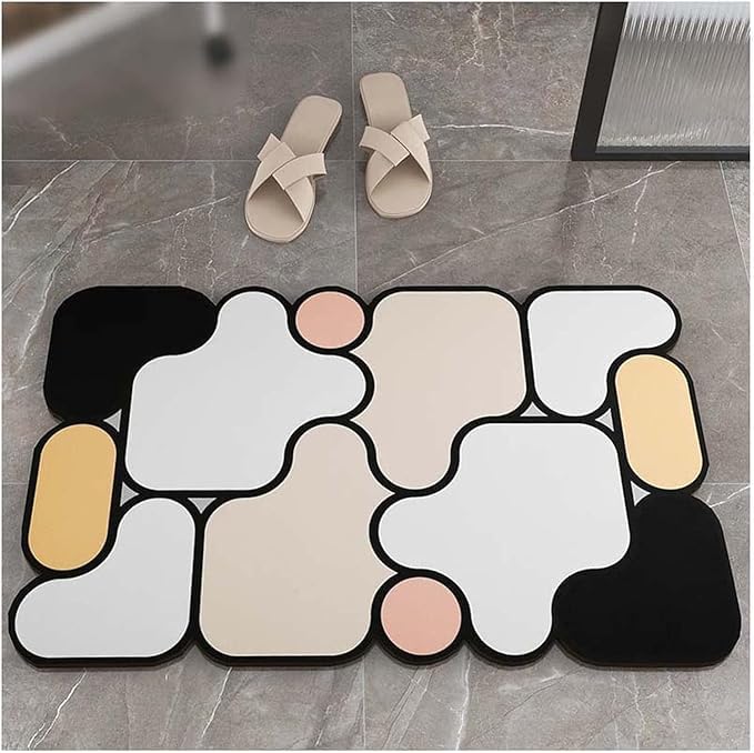 BLACK PANDA BLACK PANDA Store Cushioned NonSlip Rubber Back Kitchen Runner Set Floor Mats Bathroom Rug Doormat Runner Short MAT 28 17 INCH Long MAT 17 47 INCH Kitchen Multicolor