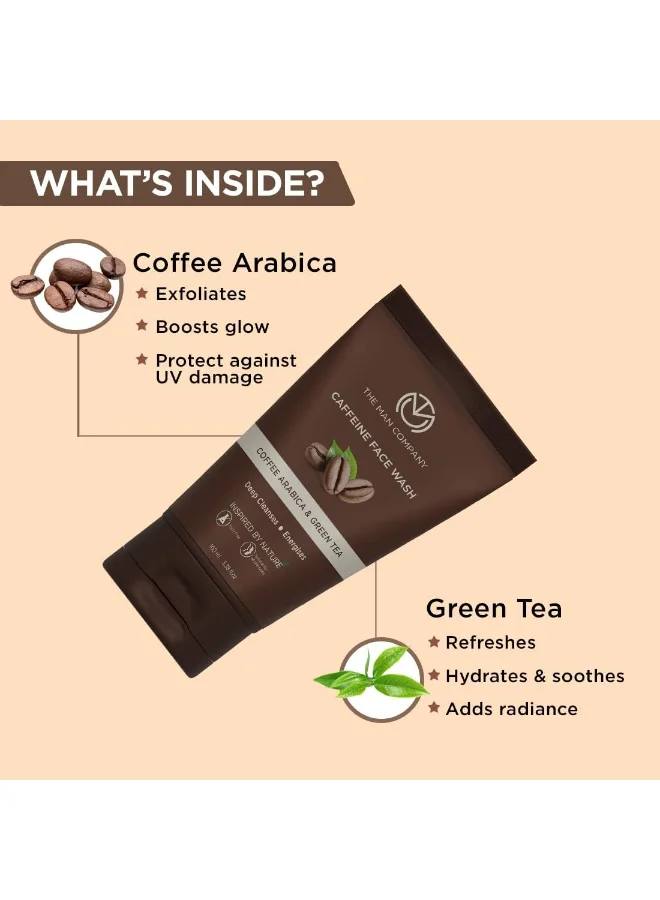 The Man Company Coffee Face Wash With Coffee Arabica And Green Tea Extracts 100 ML