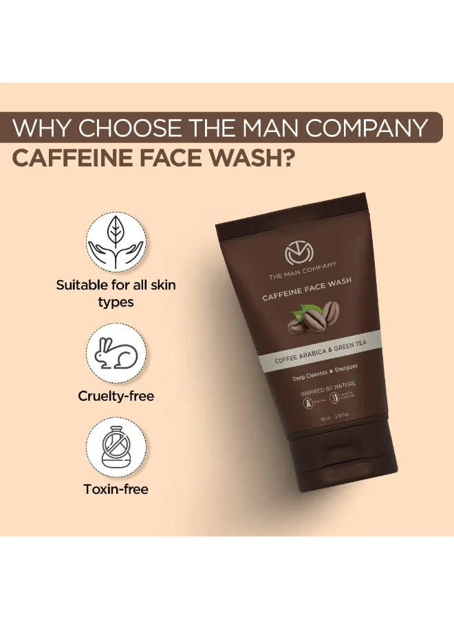 The Man Company Coffee Face Wash With Coffee Arabica And Green Tea Extracts 100 ML