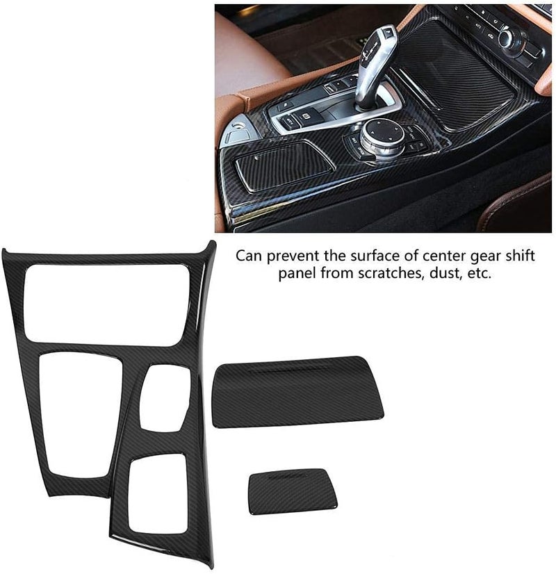 woobles Gear Shift Panel Trim Cover, Car Interior Center Console Gear Shift Panel Cover Trim for 5 Series F10 2011-2016((#3)) For BMW 5 Series F10 - Image 5