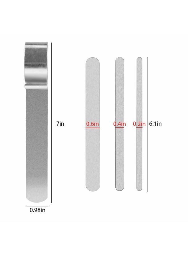 Amytalk Bracelet Bending Bar Kit with 9 Pcs Stainless Steel Bracelet Blank - Tool for Bending Metal Stamping Blank Bracelets and DIY Bracelet Jewelry Making - Image 2