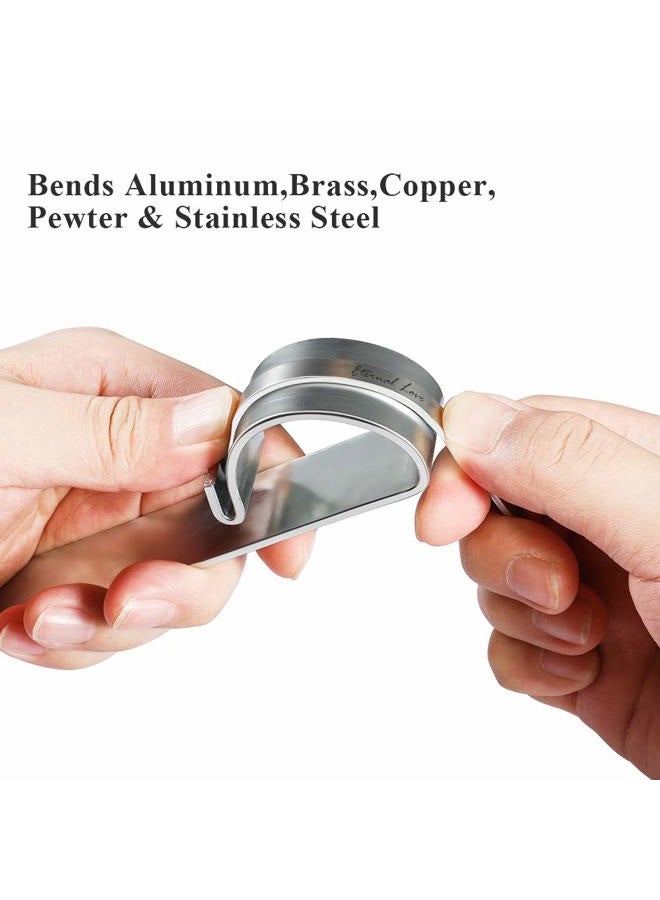 Amytalk Bracelet Bending Bar Kit with 9 Pcs Stainless Steel Bracelet Blank - Tool for Bending Metal Stamping Blank Bracelets and DIY Bracelet Jewelry Making - Image 4