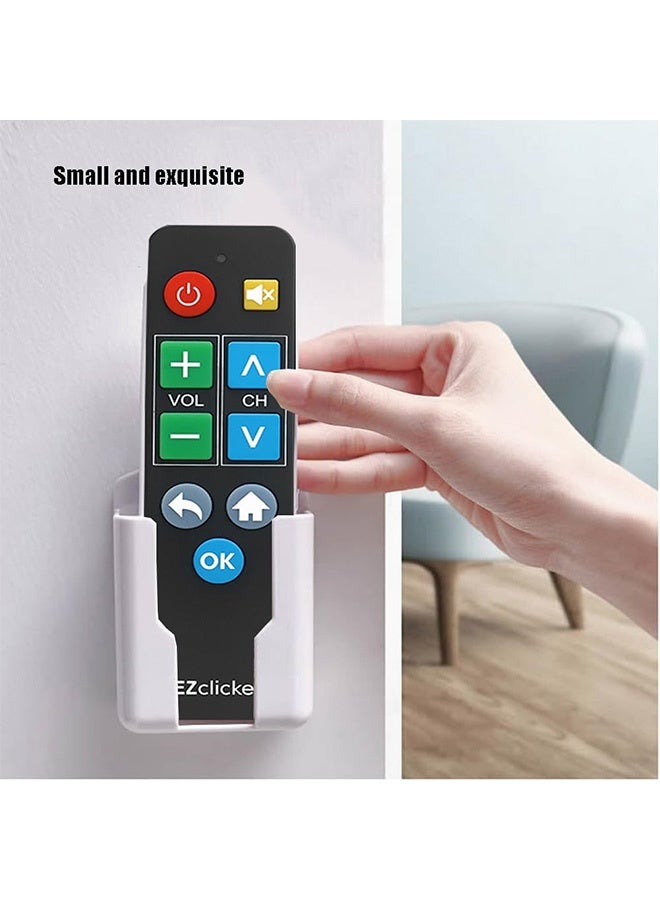 2Pack Remote Control Holder,Self-Adhesive Wall Mount Phone Holder,Air Conditioner TV Remote Control Bracket,Wall-Mounted Mini Storage Box - Image 4