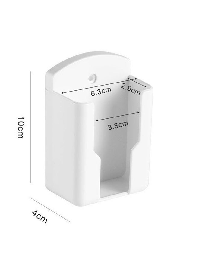 2Pack Remote Control Holder,Self-Adhesive Wall Mount Phone Holder,Air Conditioner TV Remote Control Bracket,Wall-Mounted Mini Storage Box - Image 2