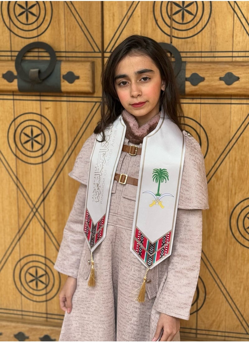 ماركة غير محددة سكارفات فاخرة للأطفال للمناسبات الوطنية - يوم التأسيس - يوم الوطني  - Image 1