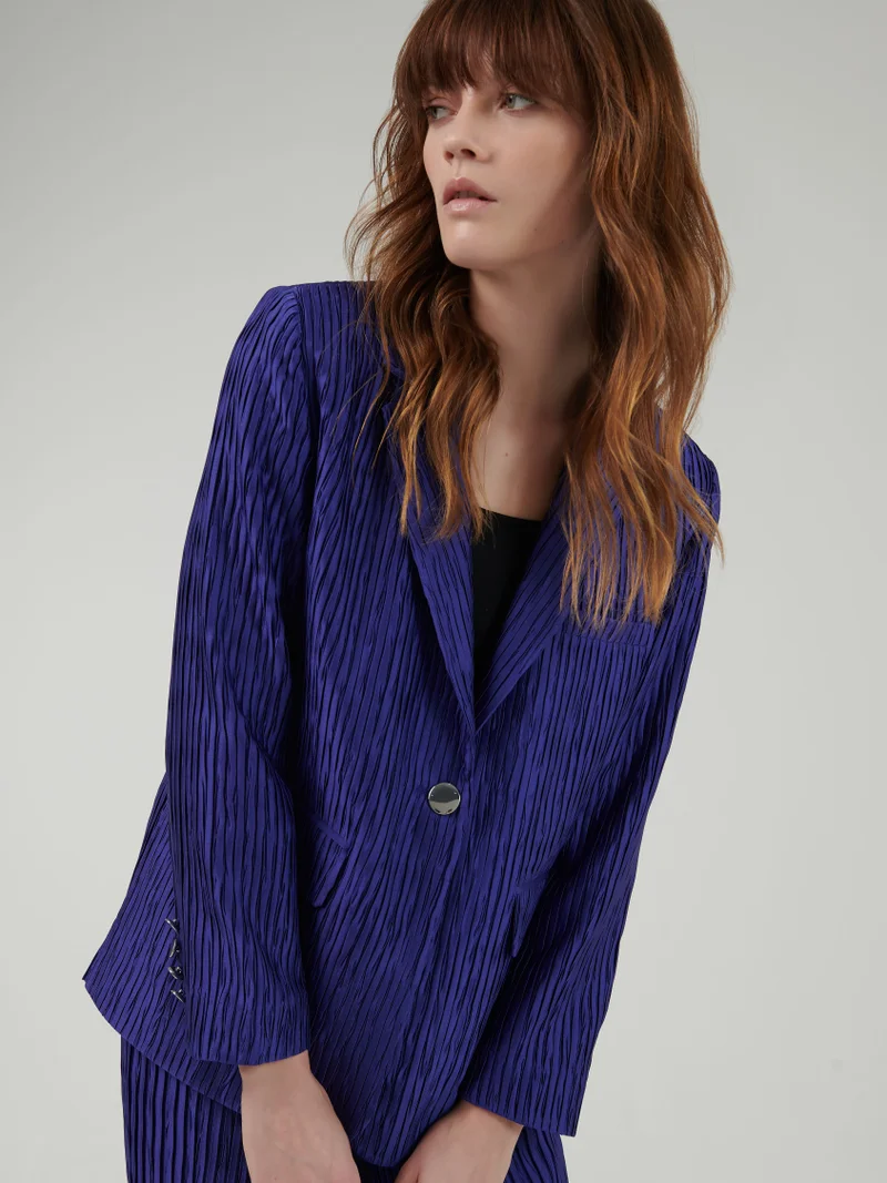 leem Plisse Blazer