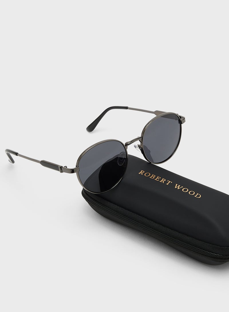 روبرت وود نظارات شمسية مستديرة بعدسات مستقطبة - Image 4