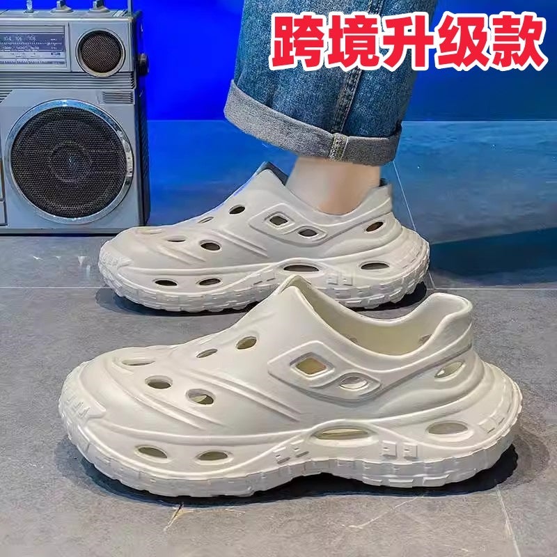 Coconut Hole Shoes Men'S Summer Outdoor Sports Baotou Sandals Non-Slip Wear-Resistant Wading Fishing Shoes - Image 2