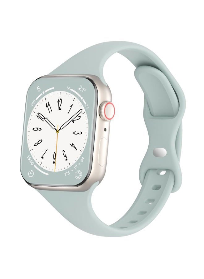 DYKEISS Sport Slim Silicone Band Compatible for Apple Watch Band 38mm 42mm 40mm 44mm 41mm 45mm 49mm, Thin Soft Narrow Replacement Strap Wristband for iWatch Ultra Series 8/7/SE/6/5/4/3/2/1 Women Men - Image 1