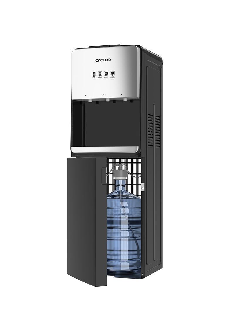 Crownline Bottom Loading Water Dispenser | 5 Gallon (18.9L) Capacity | Hot, Cold, Normal Water | Floor Standing with Safety Child Lock | Suitable for Home, Office | 1 Year Brand Warranty WD-406 Black - Image 1