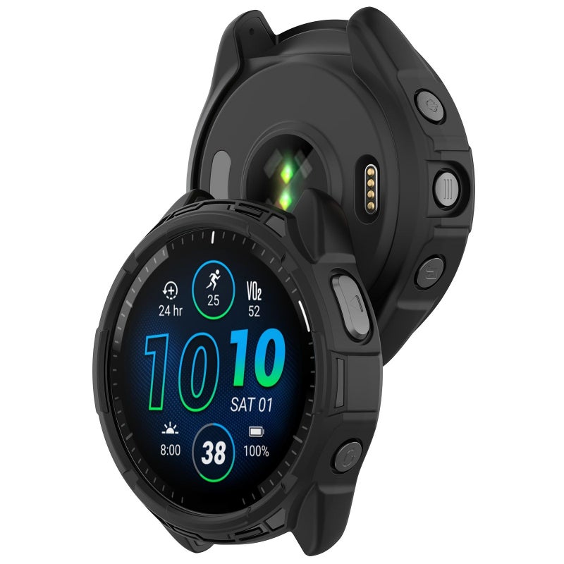 TPU Soft Gel Hollow Armor Case Starlight For Garmin Forerunner 965 - Image 4
