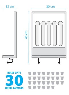 Generic COFFEE STATION 3 in 1 wall-mounted coffee capsules organizer  - Image 2