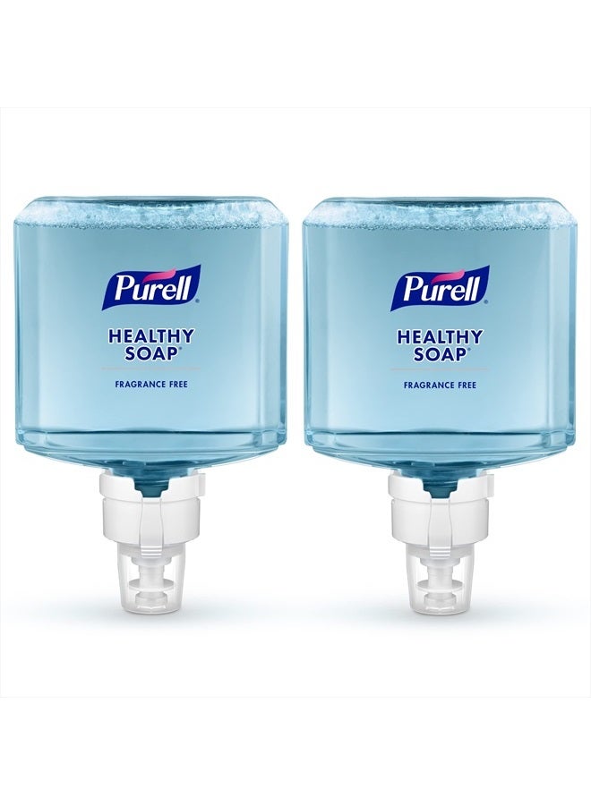 Purell صابون صحي من PURELL براند، رغوة لطيفة وخالية من العطور، عبوة إعادة تعبئة سعة 1200 مل لجهاز توزيع الصابون الأوتوماتيكي PURELL ES8 (عبوة من 2) - 7772-02 - من تصنيع GOJO, Inc. - Image 1