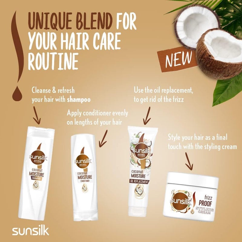 Sunsilk Coconut Moisture Shampoo & Conditioner Set - Image 4