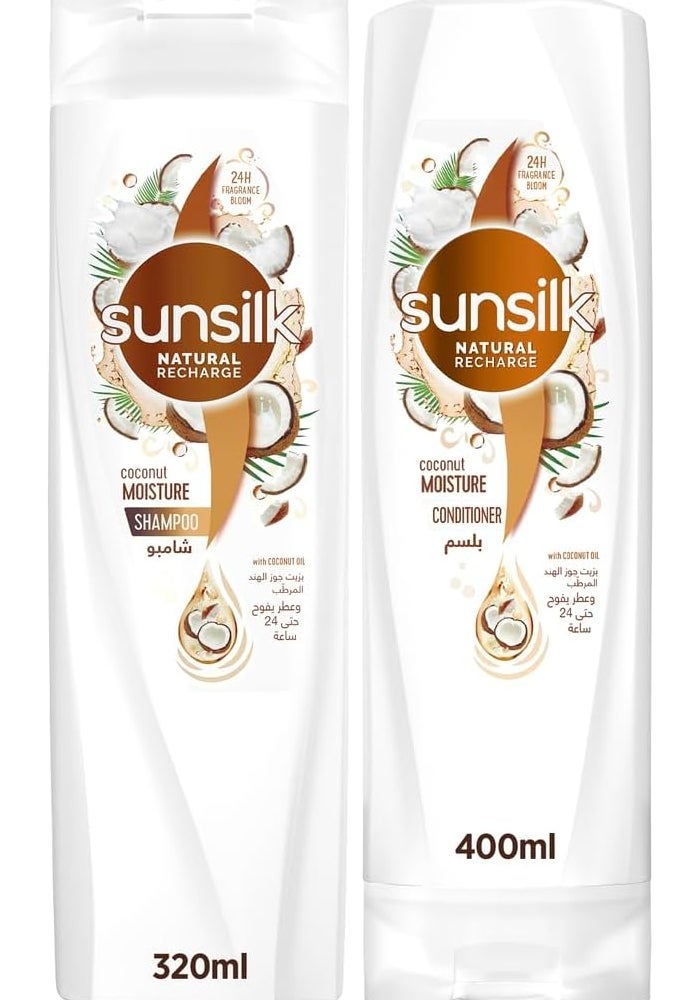 Sunsilk Coconut Moisture Shampoo & Conditioner Set - Image 1