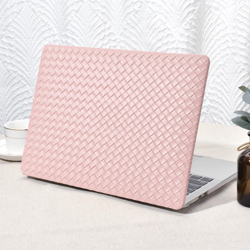 Seorsok Compatible with New MacBook Air 136 inch Case M5 M4 M3 M2 2026 20252022 Release A3449 A3240 A2681 A3113Elegant Leather Plastic Hard Case with Keyboard CoverBeige Tartan PVC No Logo Cutout - Image 2