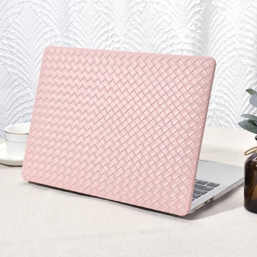 Seorsok Compatible with New MacBook Air 136 inch Case M5 M4 M3 M2 2026 20252022 Release A3449 A3240 A2681 A3113Elegant Leather Plastic Hard Case with Keyboard CoverBeige Tartan PVC No Logo Cutout - Image 1