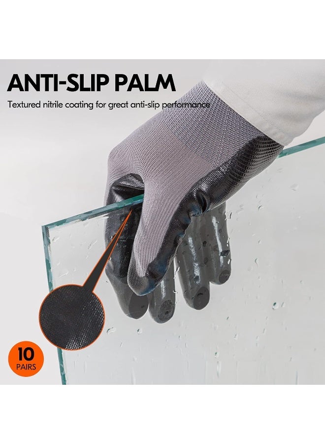 VGO Vgo Safety Work Gloves, Gardening Gloves, Dipping Polyurethane Coated (PU2103)  - Image 4