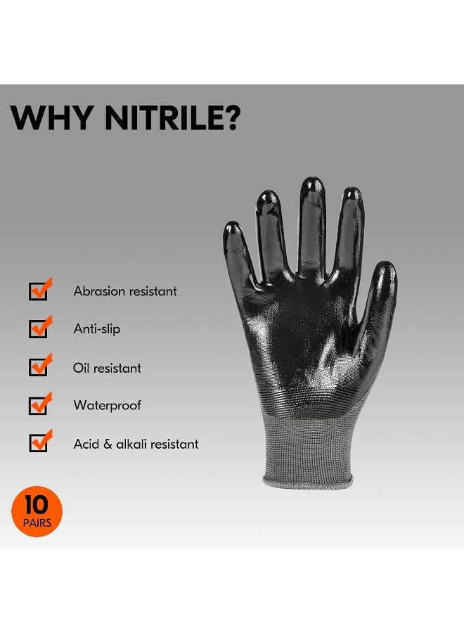VGO Vgo Safety Work Gloves, Gardening Gloves, Dipping Polyurethane Coated (PU2103)  - Image 2