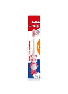 Panda Manual Toothbrush For Baby & Kids, Ultra Soft Micro Nano 12000 Floss Bristle, Bpa Free, Suction Cup, Boys & Girls' Toddler Toothbrush, Tongue Scrapper On Head,Multicolor, 18M+