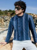 Campus Sutra Black & Prussian Blue