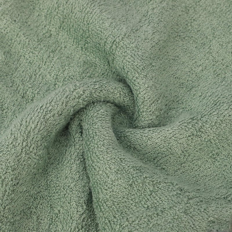 Mush Bamboo Hair Towel Wrap | Absorbent Towel Hair-Drying | Hair Care Combo | Super Quick-Drying| Adjustable Buttons to Wrap Around Hair 500 GSM (Olive Green) - Image 5