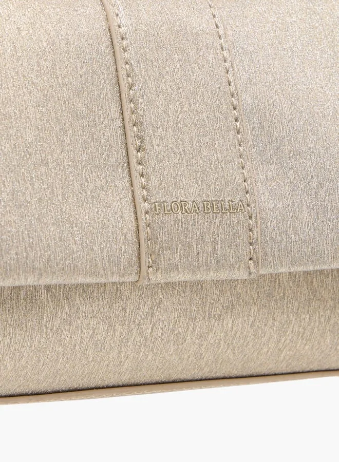 فلورا بيلا من شو إكسبرس Women Textured Shoulder Bag with Magnetic Button Closure