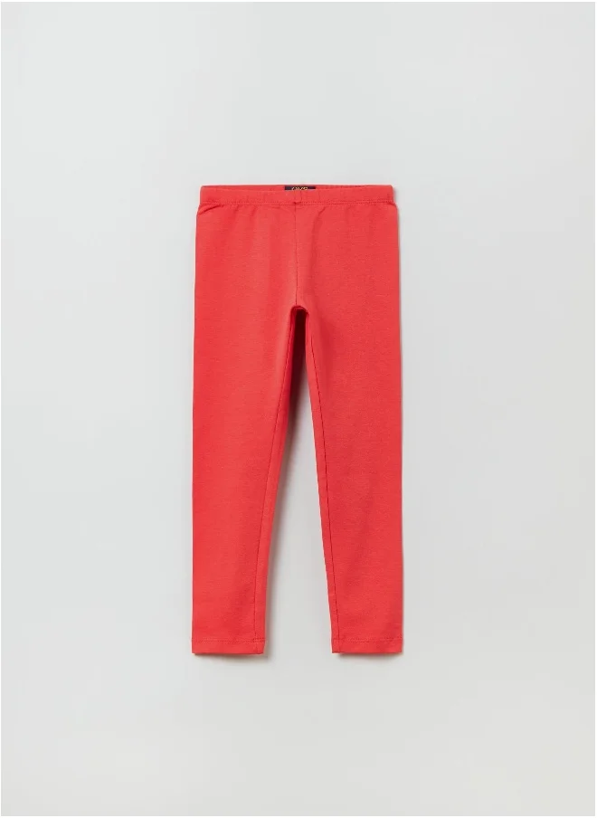 او في اس OVS Solid Colour Stretch Leggings