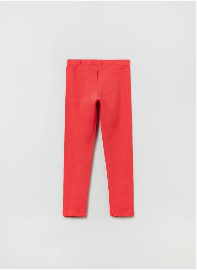 او في اس OVS Solid Colour Stretch Leggings