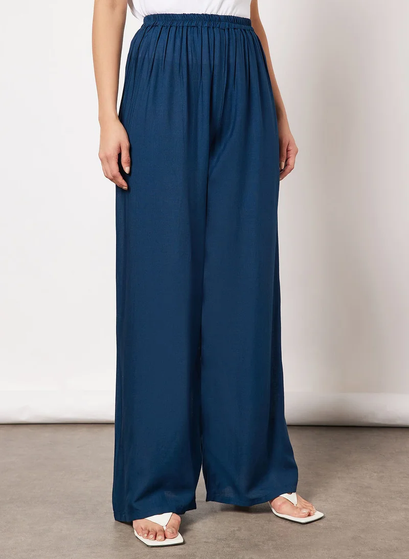 HANA & SARA Printed Kurta And Pants With Facemask