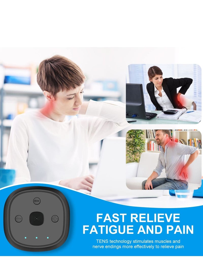 Excefore Electric Massagers, TENS Unit Muscle Stimulator, Wireless Pain Relief, Portable Electro Pulse Impulse Mini Massager Machine for Lower Back and Neck - Image 2