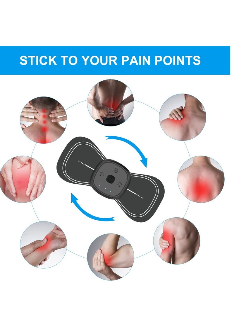 Excefore Electric Massagers, TENS Unit Muscle Stimulator, Wireless Pain Relief, Portable Electro Pulse Impulse Mini Massager Machine for Lower Back and Neck - Image 3