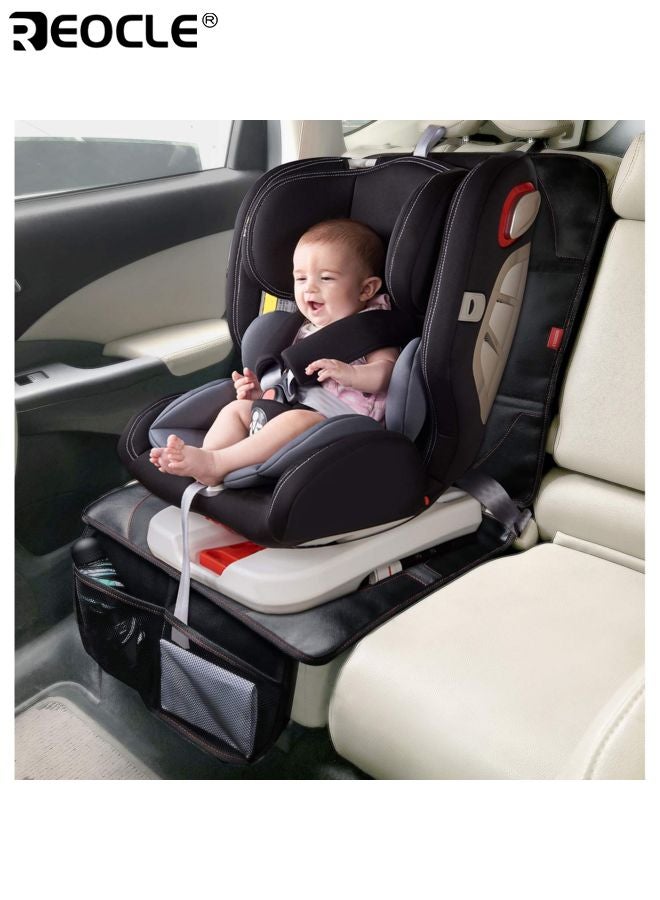 REOCLE Car Seat Protector with Thick Padding and Waterproof Design Universal Size Cover with Mesh Pockets for Child Baby Pet Use - Image 3