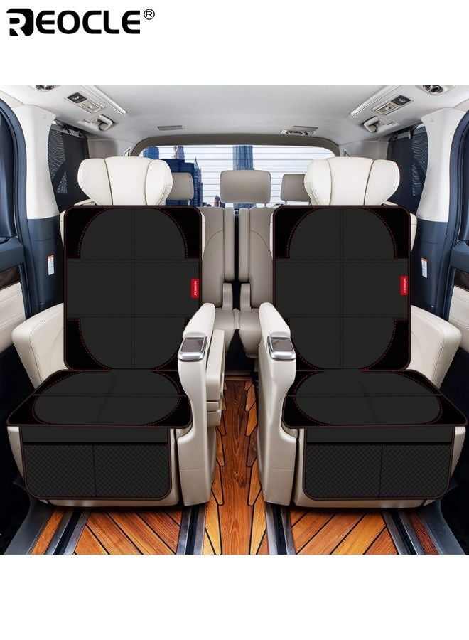 REOCLE Car Seat Protector with Thick Padding and Waterproof Design Universal Size Cover with Mesh Pockets for Child Baby Pet Use - Image 2